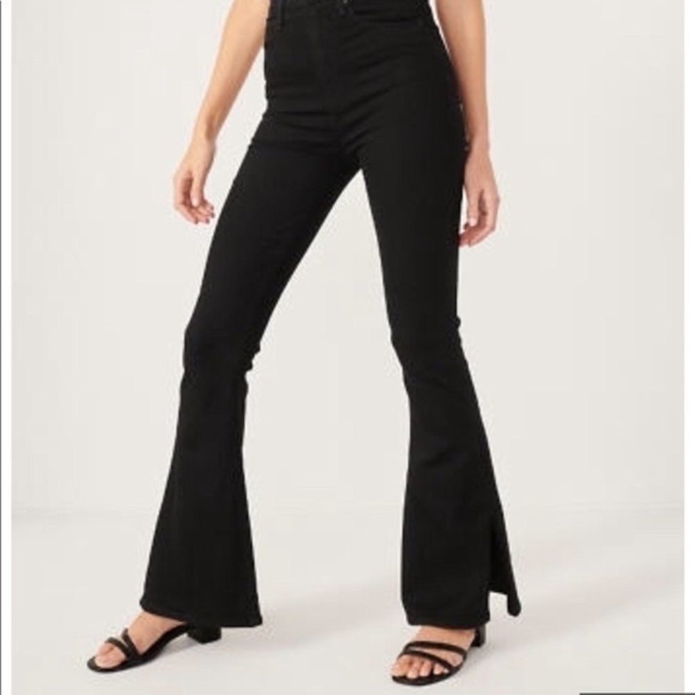 Abercrombie ultra high rise flare jeans